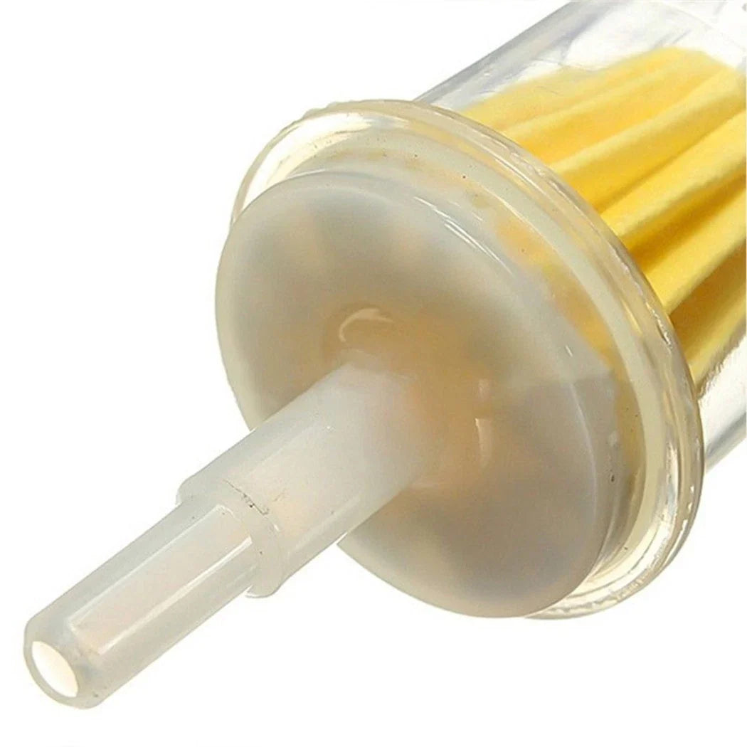 2X Inline Fuel Filter for Lawn Mowers 6mm (Transparent)