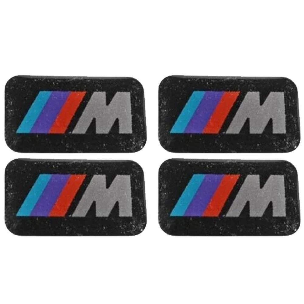 Set of 4 Wheel Badges "M" Stick On Emblem for BMW E36 E81 E89 E90 (1990–2012)