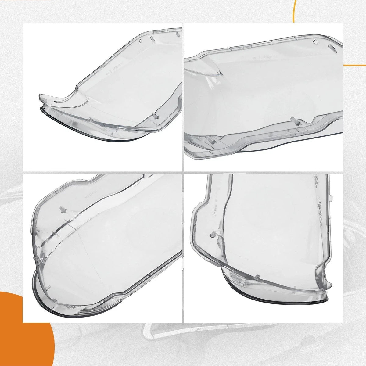 Clear Lens Cover for BMW E66 2005-2008 Front Left Right Headlight