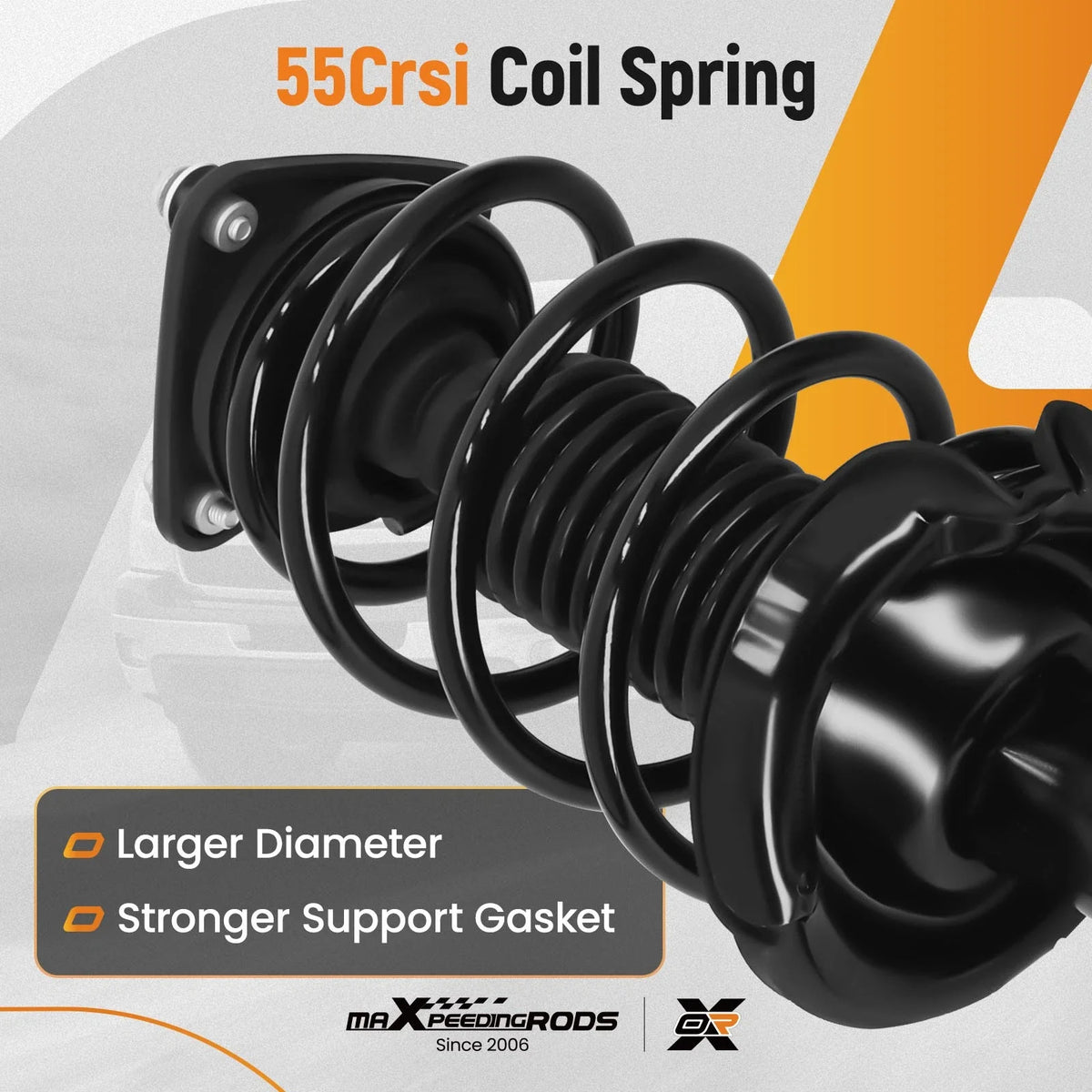 2X Front Strut and Coil Spring for Ford Focus (2012-2013) 2.0L