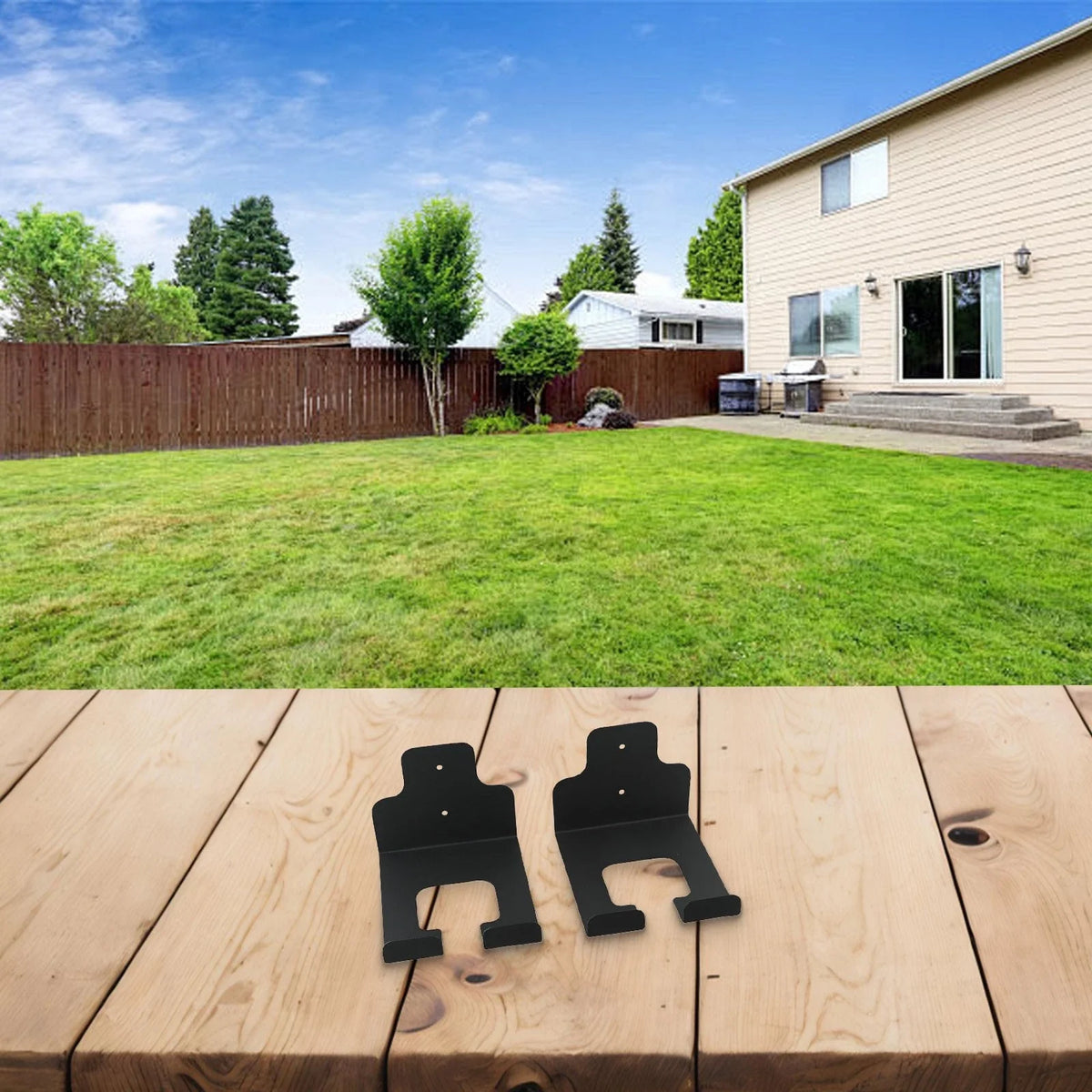 2X Wall Mounted Tool Organizer Trimmer Rack for Yard Management