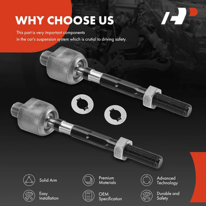 Inner Tie Rod Ends (Front) for Honda Civic 2006-2011 - 2 Pack