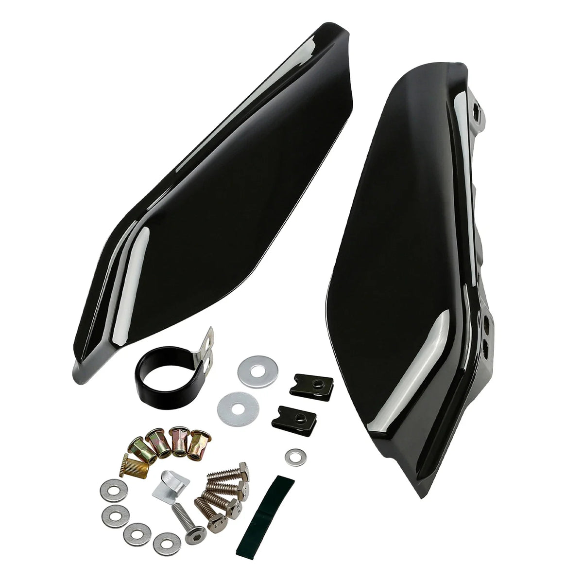 Black Mid Frame Air Deflectors for Harley Electra Glide 2017–2023