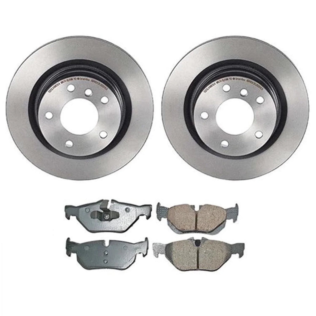 Akebono Rear Brake Kit for BMW E82 E88 128i (2008–2013) - Euro Ceramic Pads, 300mm Disc Rotors