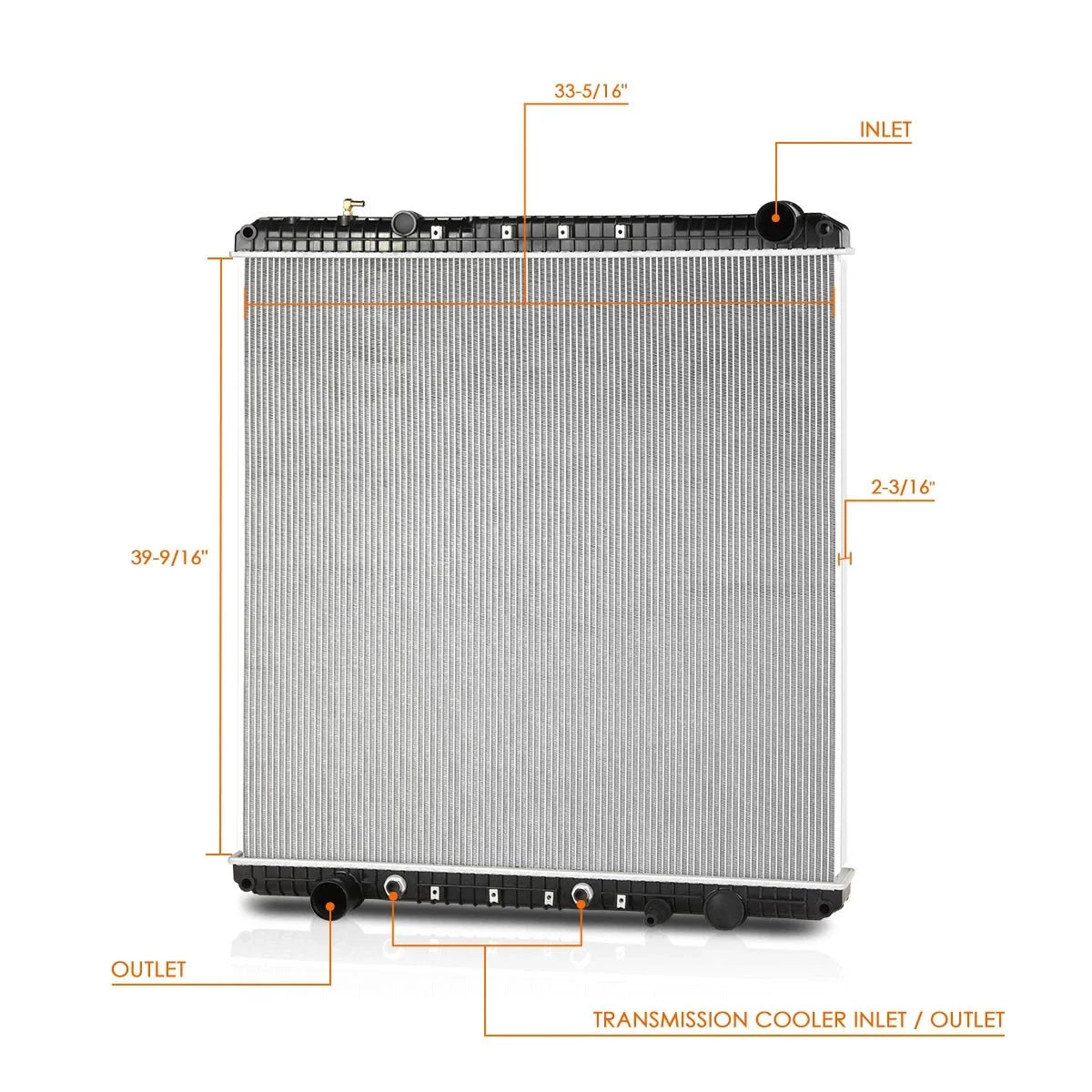 OE Style Aluminum 2-Row Cooling Radiator for Freightliner/Sterling Truck (2008–2017)