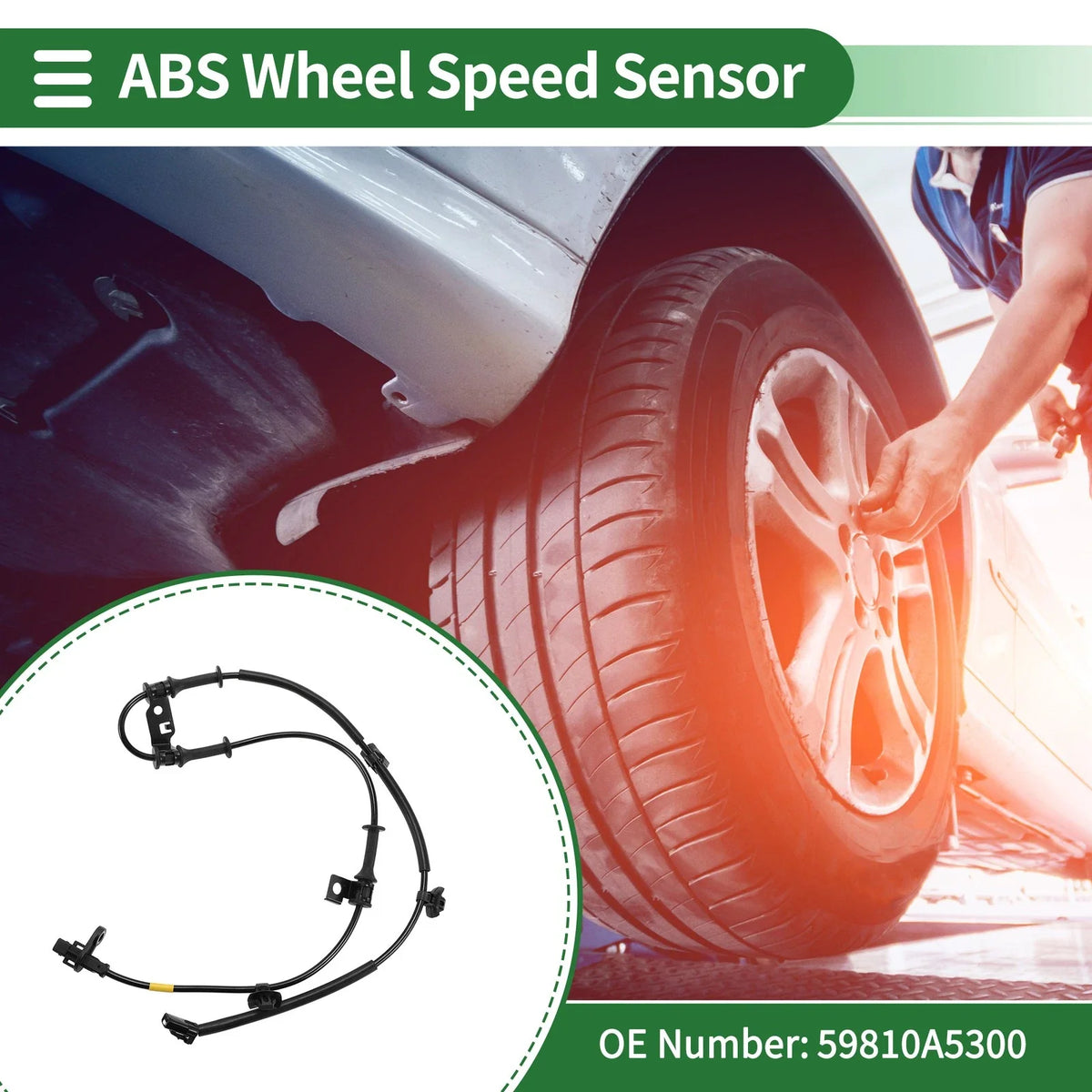 ABS Wheel Speed Sensor No. 59810A5300 for Hyundai Elantra (2012–2016)