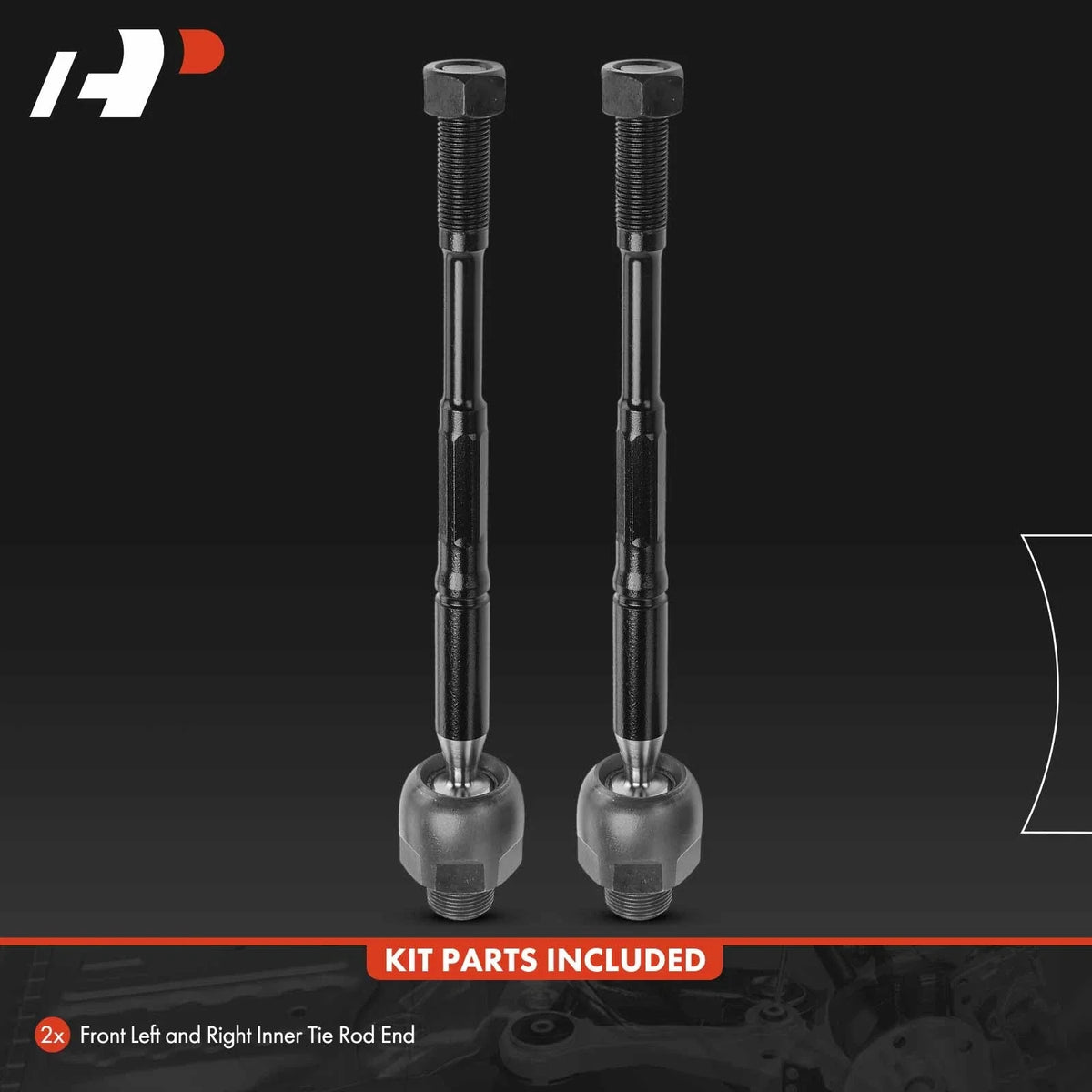 2X Front Inner Side Tie Rod Ends for Nissan Titan 2017–2024