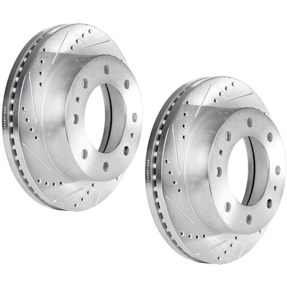 Front Brake Disc Rotors for Chevy GMC Sierra 2500 HD Silverado 3500 (2001–2019)