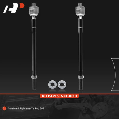 2X Front Inner Tie Rod Ends for 2001-2006 Elantra, Hyundai