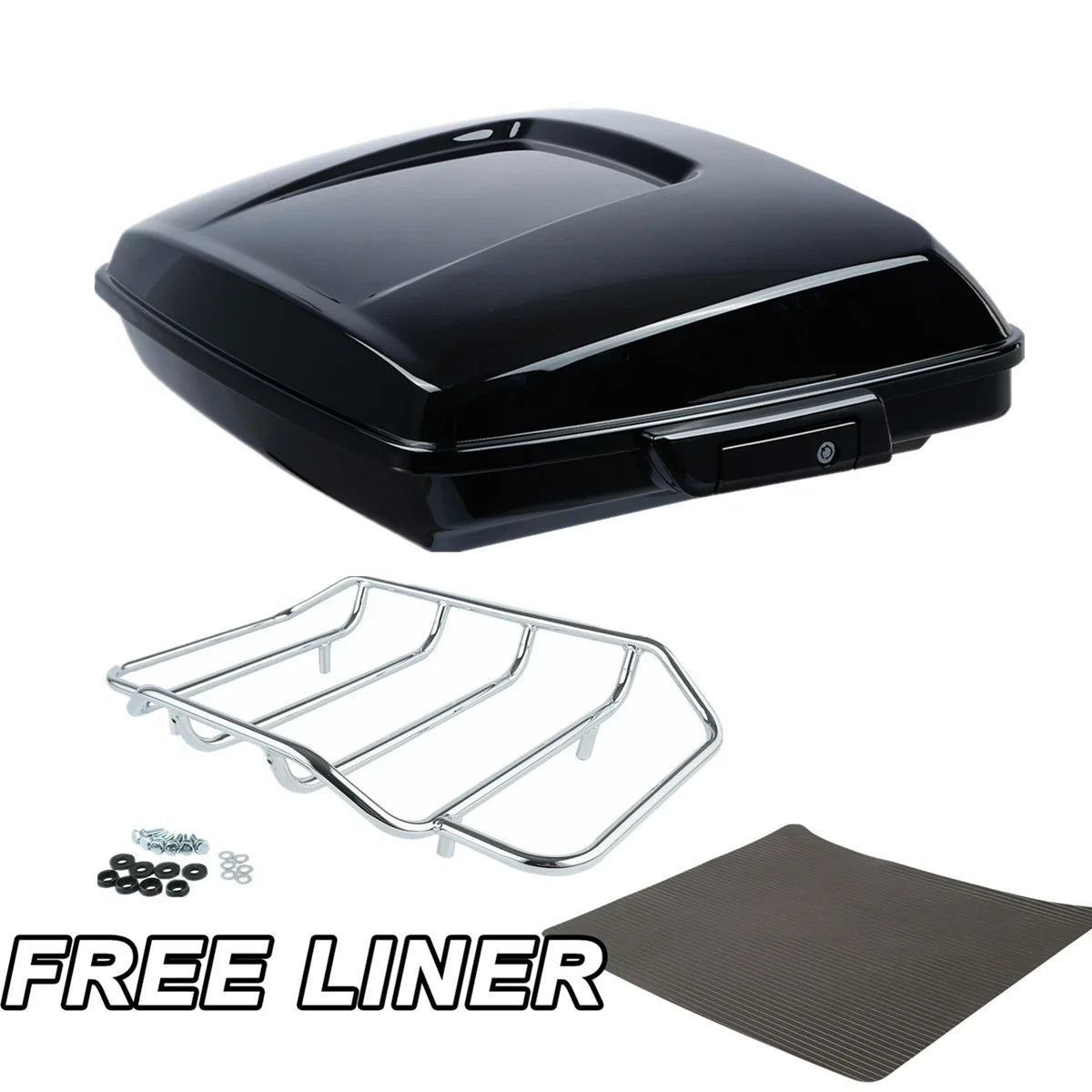 Trunk Luggage Rack Black Razor for Harley Road Glide 2014-2023