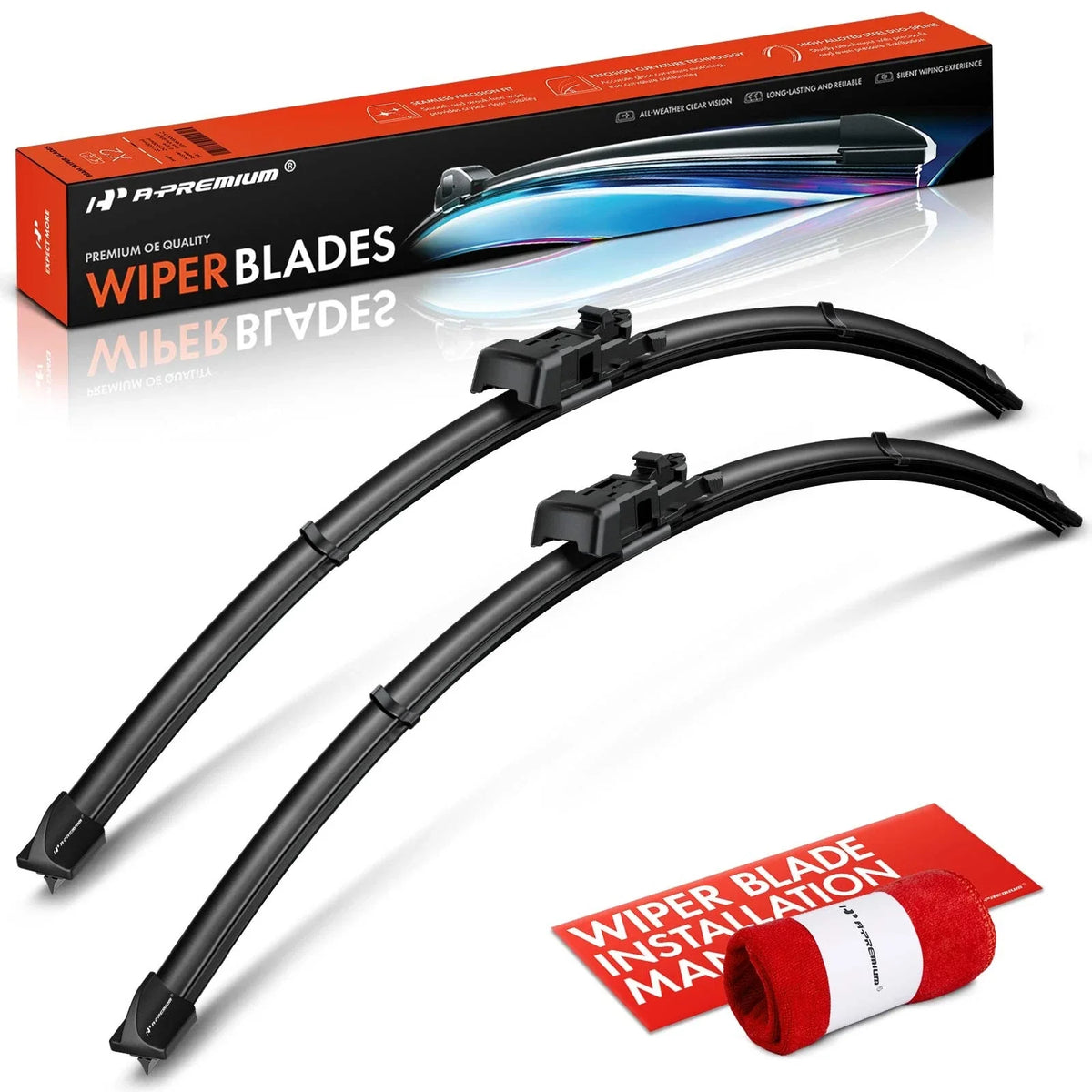 2X Front 28" & 26" Windshield Wiper Blades for Ford C-Max (2013–2018)