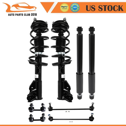 Front Struts & Rear Shocks for Honda Civic (2013–2015) w/Coil Spring Sway Bars