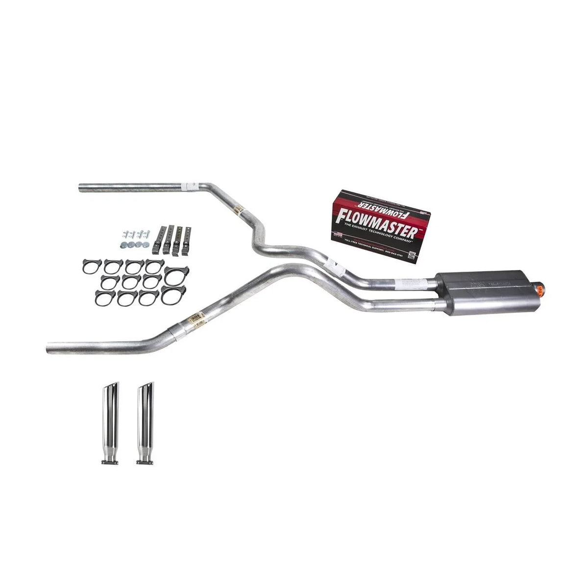 Dual Exhaust Pipe for F150 (1987–1994) - 2.5" Flowmaster 50 RC Tip