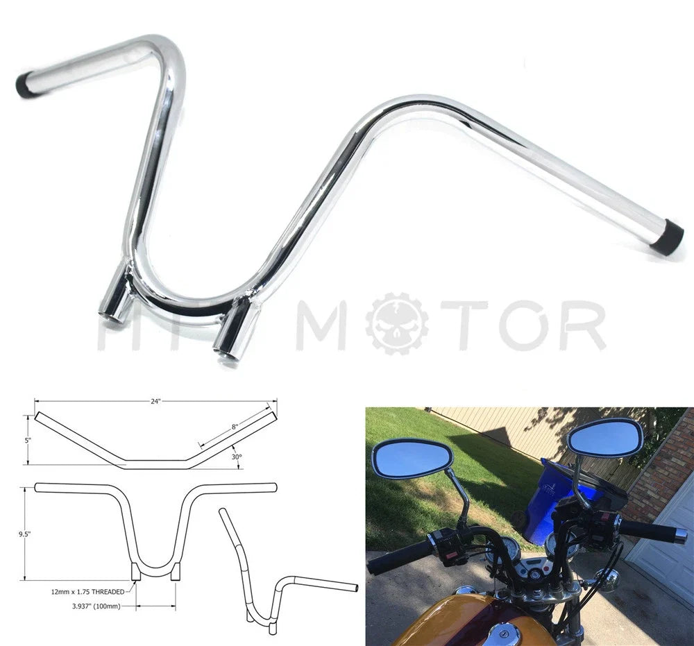 22mm Bootlegger Handlebar 7/8" for Yamaha TX650 (1970-1973)