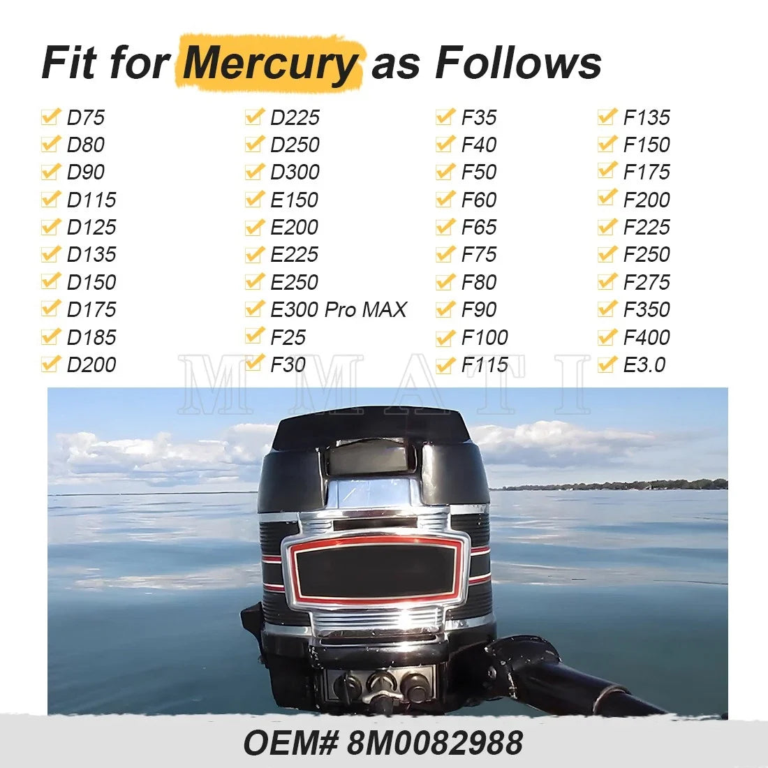 Sensor Assembly for Mercury F175 200 225 250 275 350 400 E150 200 (150 HP EFI)