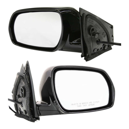 Paintable Power Mirror Pair for 2005-2007 Nissan Murano, Manual Folding