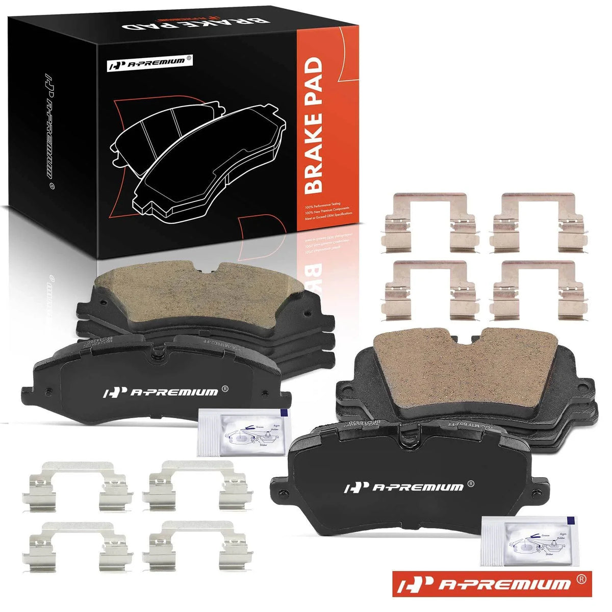 8x Front & Rear Ceramic Brake Pads for Land Rover Range Rover (1995–2023)