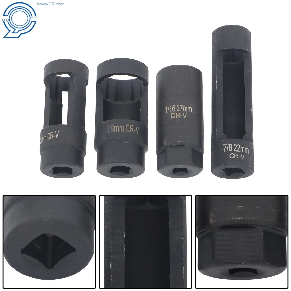 Oxygen Sensor & Oil Pressure Sending Unit Socket Tool Set - 10 Pieces