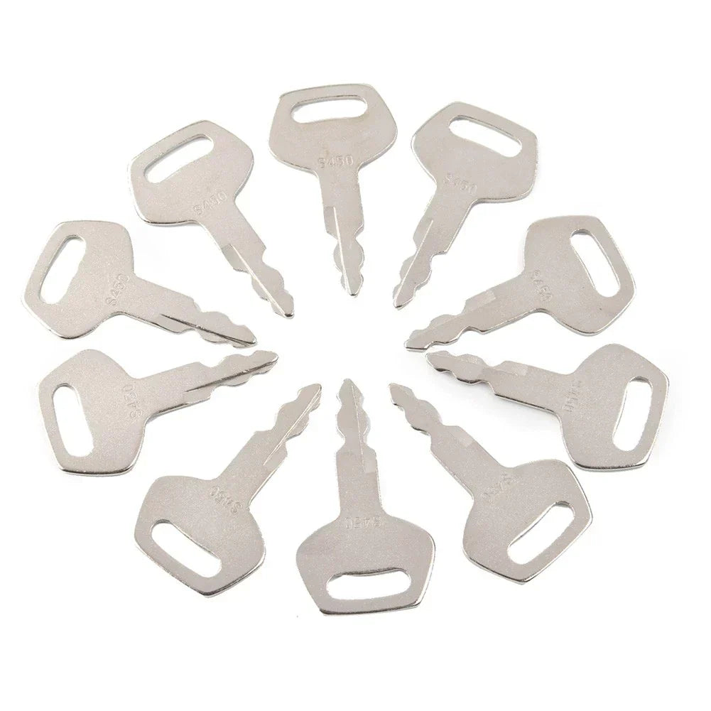 Set of 10 Ignition Keys for JCB Heavy Equipment Excavator (KHR20070)