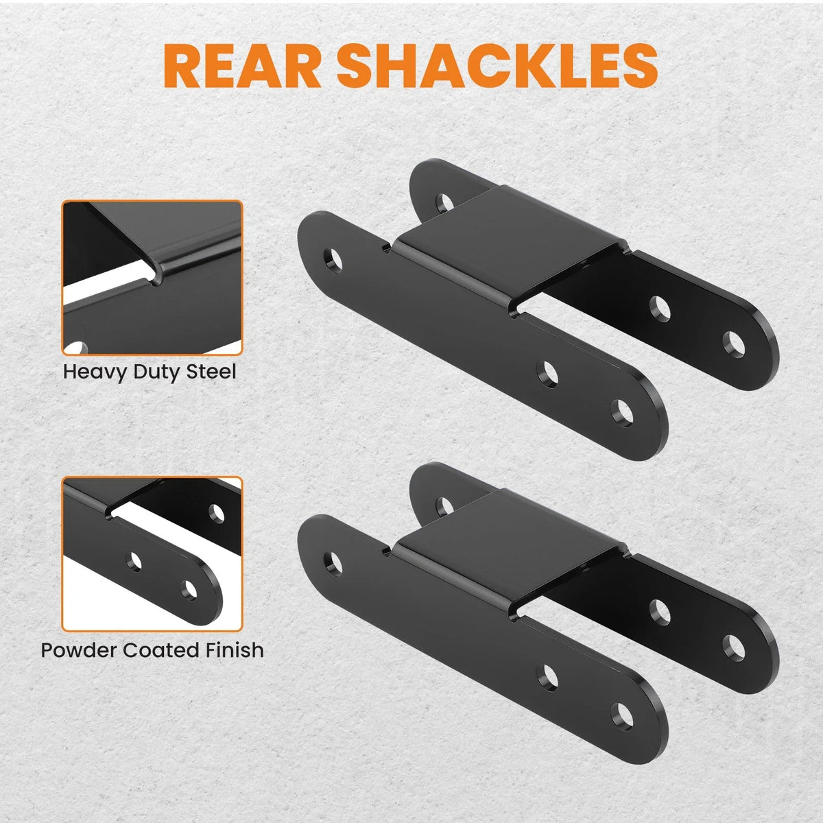 2X Rear Lift Shackles 2" & 3" for Chevy S10 S15 4WD 1982-2004