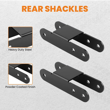2X Rear Lift Shackles 2" & 3" for Chevy S10 S15 4WD 1982-2004