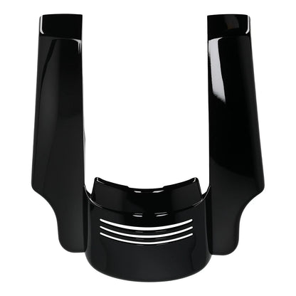5" Stretched Black Rear Fender with Tri-Bar Lights for Harley Touring 2014-2023
