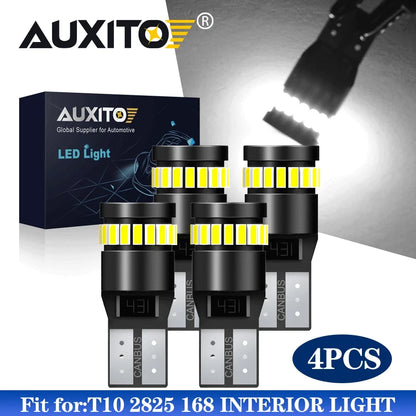 4-Pack AUXITO T10 194 168 2825 LED Bulbs