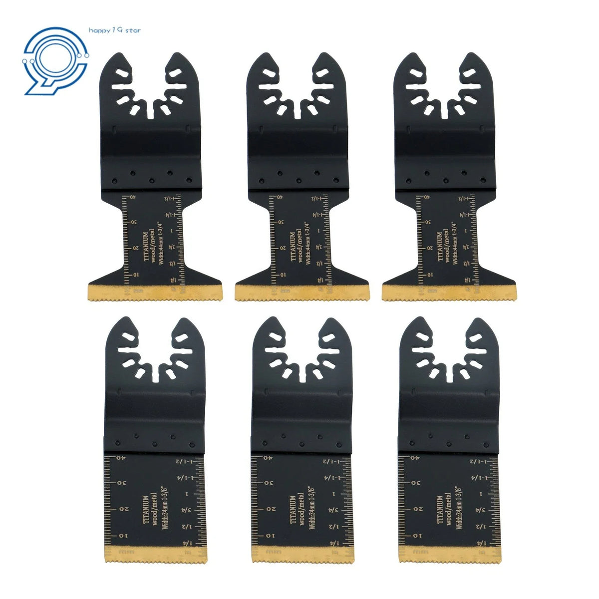 Set of 50PCS Titanium Blades for Oscillating Tool Saw