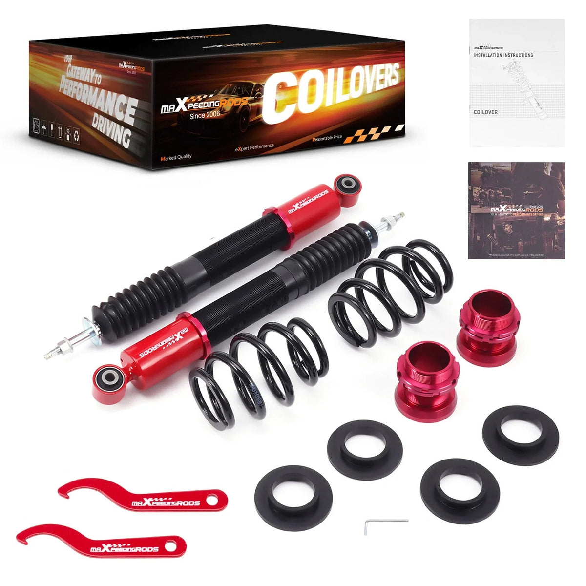 Adjustable Rear Coilovers with 24-Way Damping for 2012-2015 Honda Civic