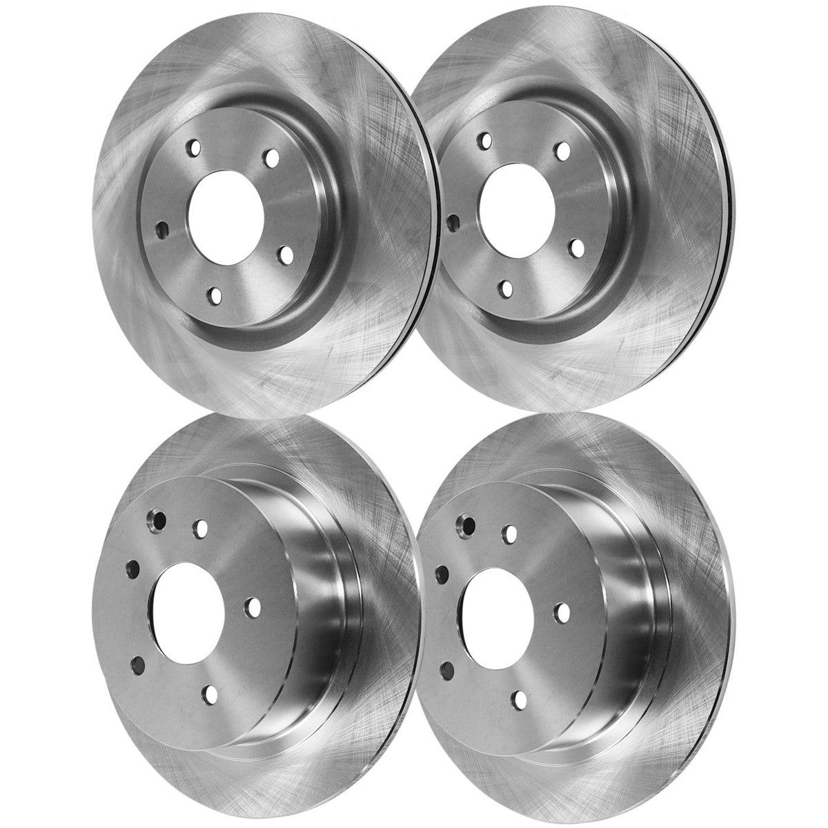 Front and Rear Brake Rotors for Nissan Sentra (2017–2019)