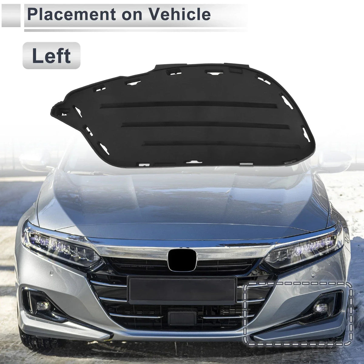 Left Front Fog Light Grill for Mercedes Benz W207 2013-2016