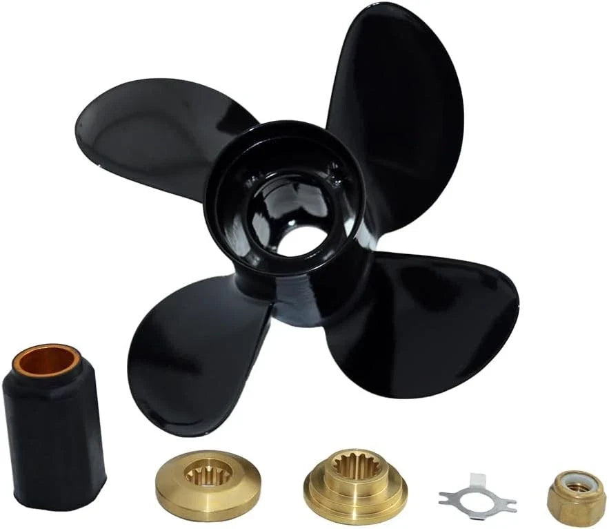 4-Blade Boat Propeller Set 10.1x15 for Mercury Spitfire 40-60HP