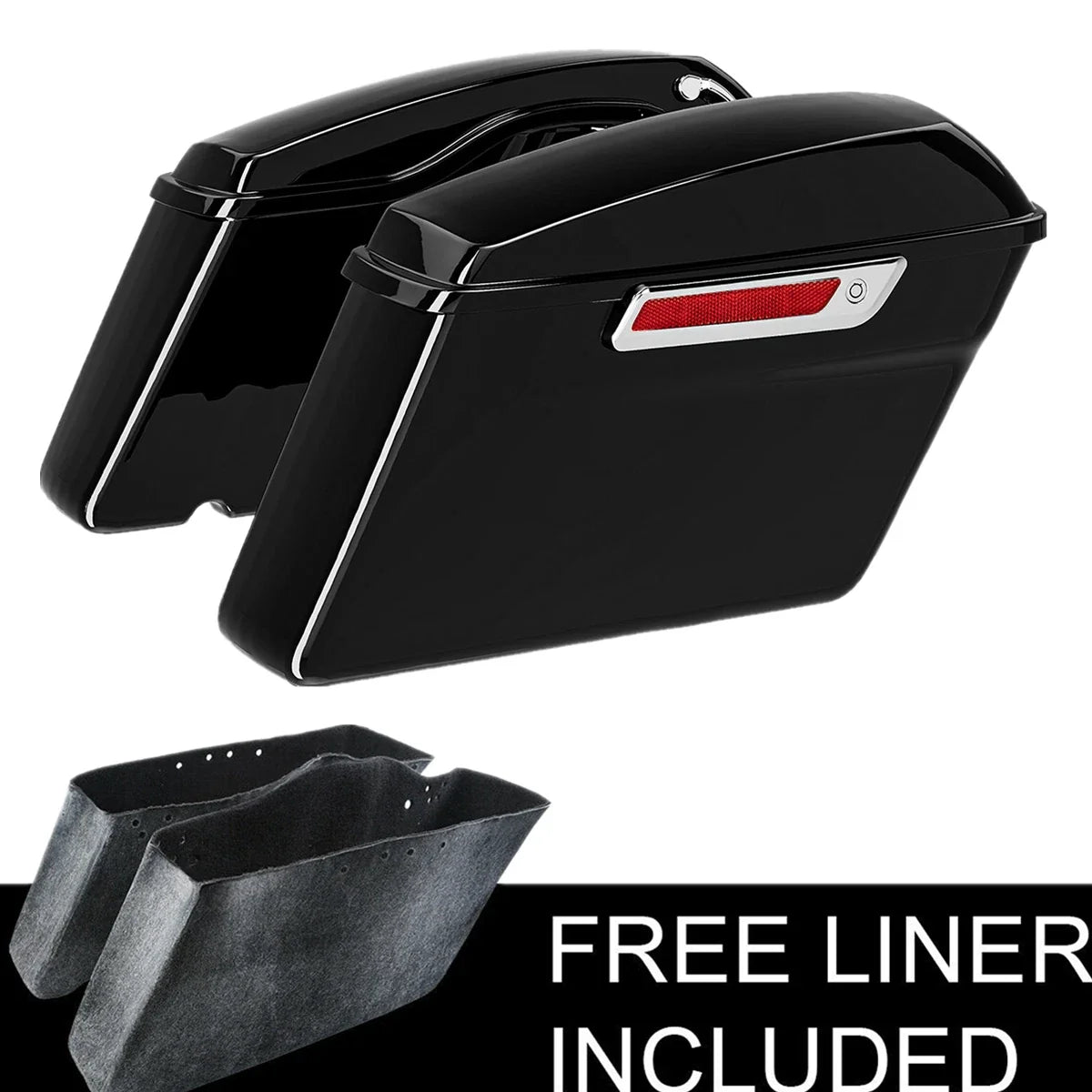 Hard Saddlebags with Bracket for Harley Fat Boy Softail (2018–Present)