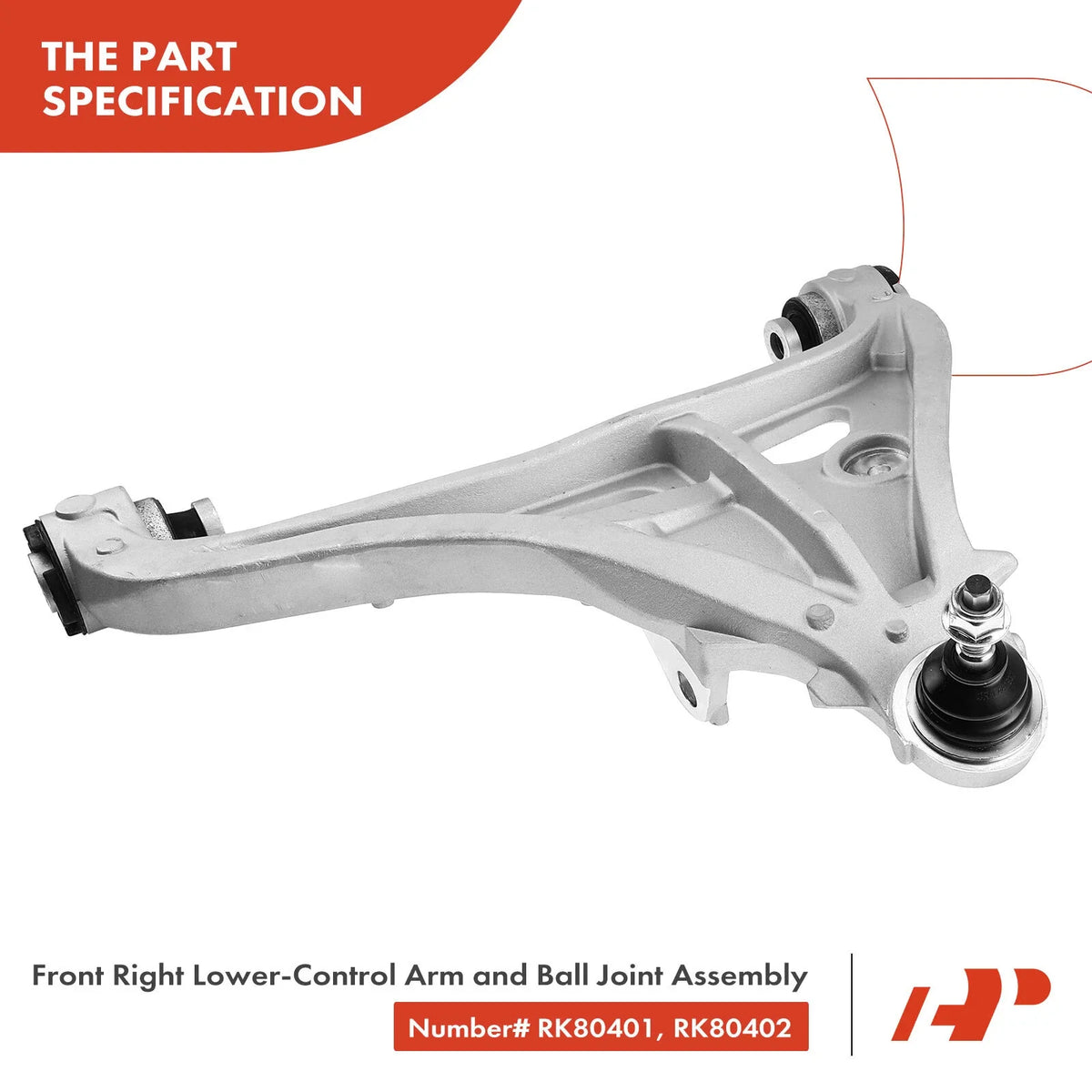 6X Front Control Arm & Tie Rod End with Ball Joint for Ford F-150