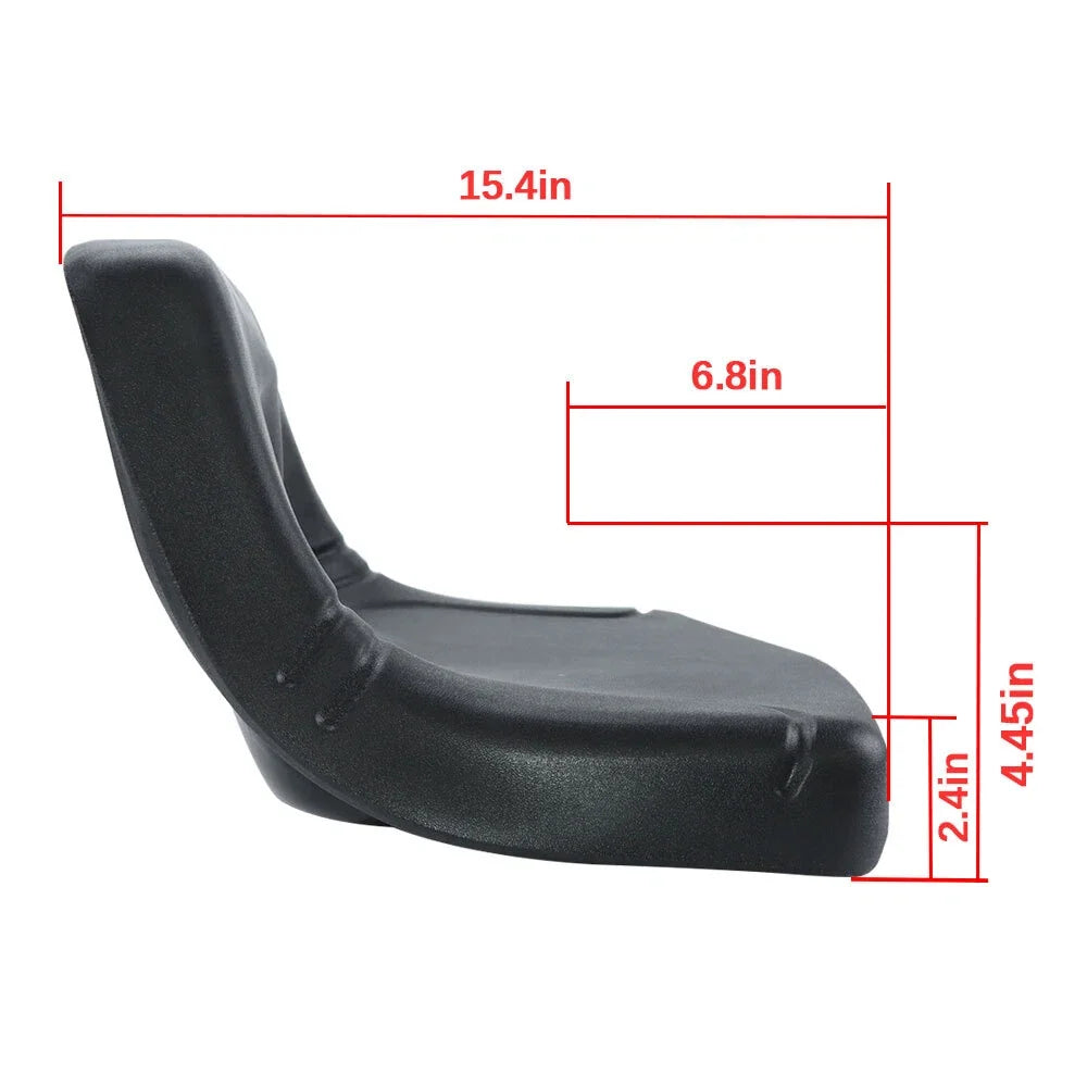 Black Low Back Seat for Garden Tractors and Lawn Mowers