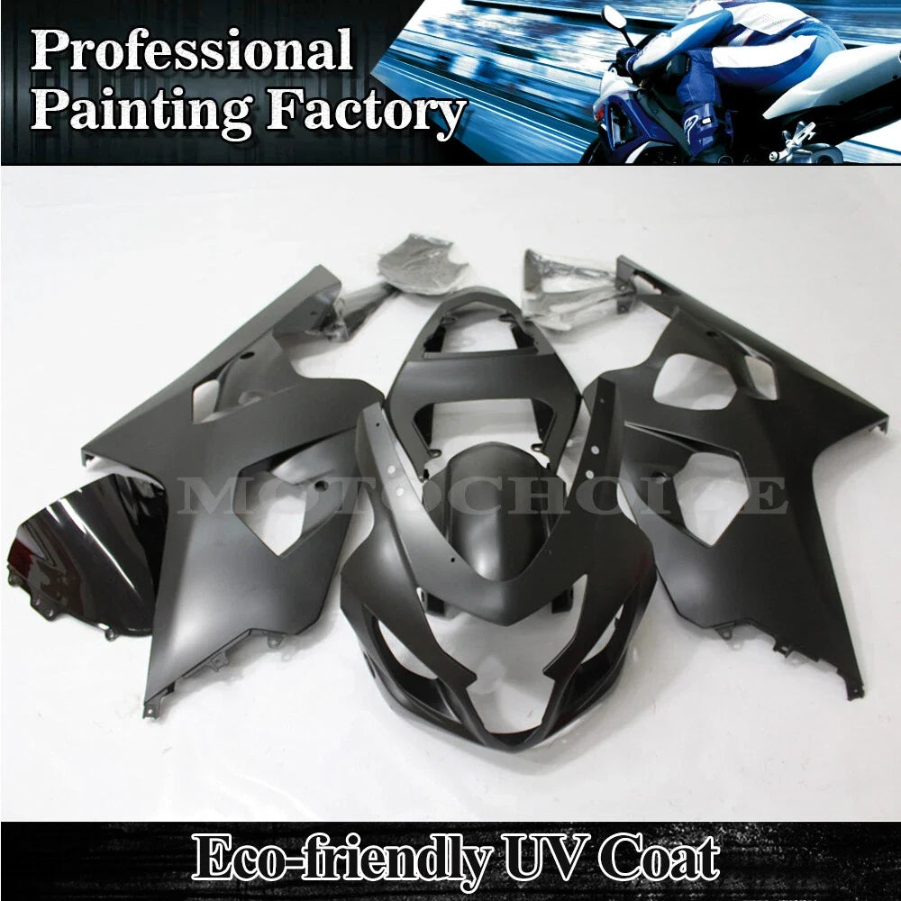 Matte Black Fairing Kit for Suzuki GSXR600/750 (2004–2005)
