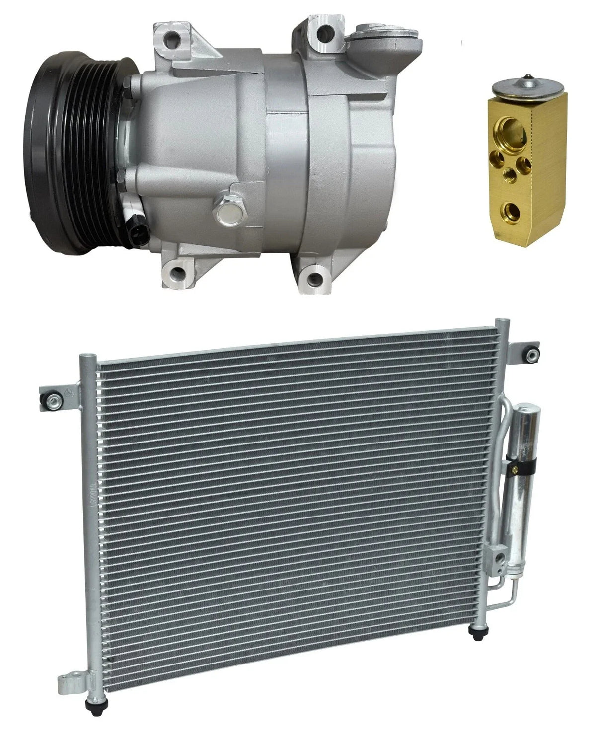 AC Compressor Kit With Condenser for Pontiac Wave 1.6L (2005–2005)