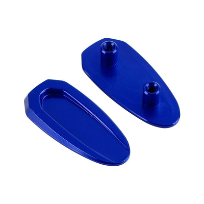 Blue Mirror Delete Plates for BMW S 1000 RR 2020-2023 - Blanking Blocks