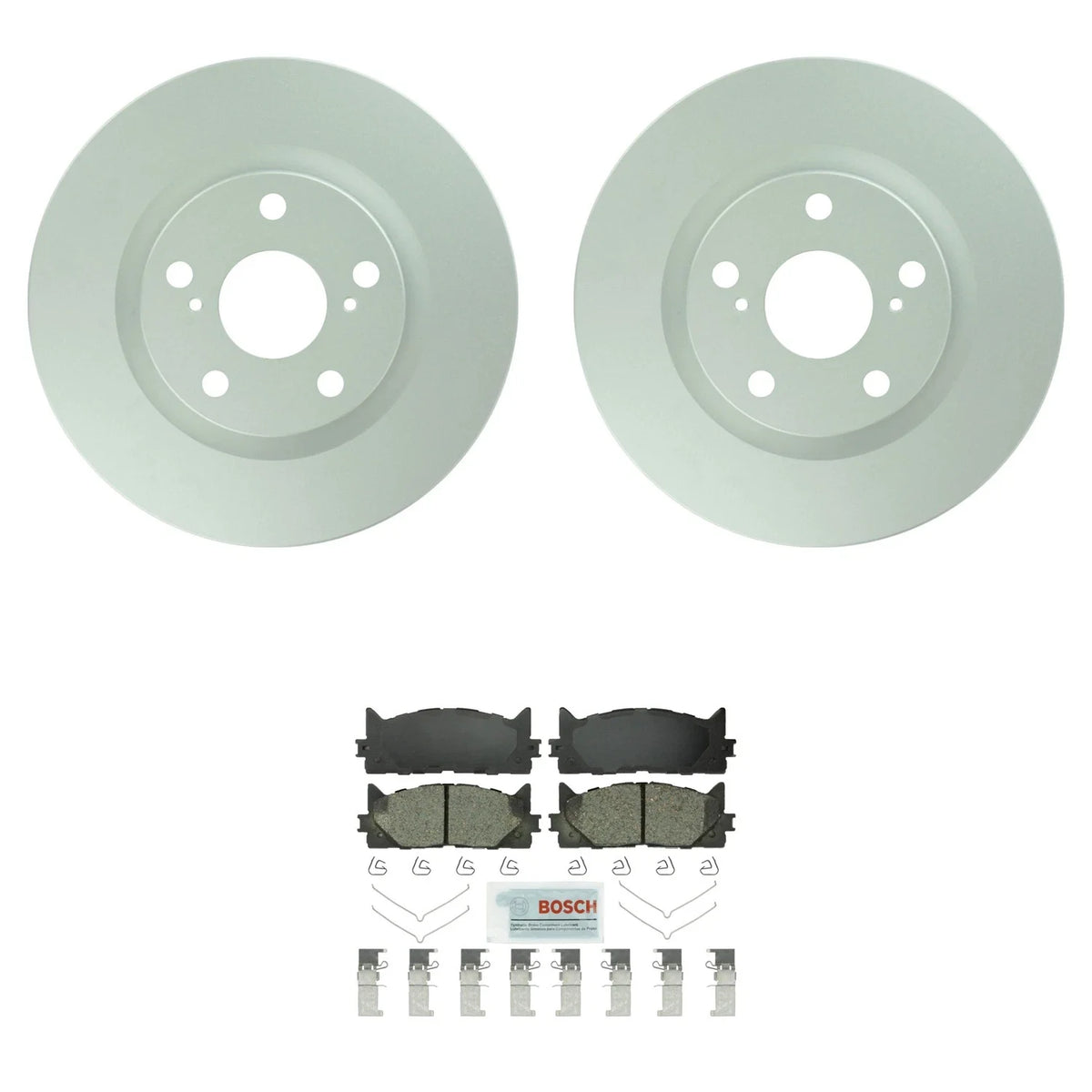 Bosch Front Quietcast Rotors & Blue Ceramic Disc Brake Pad Kit for Lexus ES350 (2007–2012)