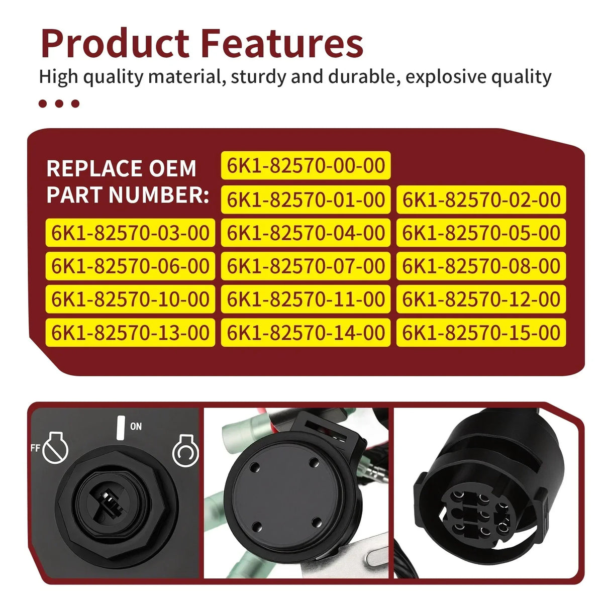 Ignition Kill Switch Dual Twin for Yamaha Outboard Engines