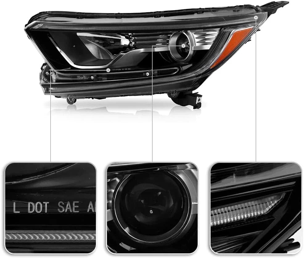 2017-2022 Honda CR-V Projector Headlights with Halogen LED DRL