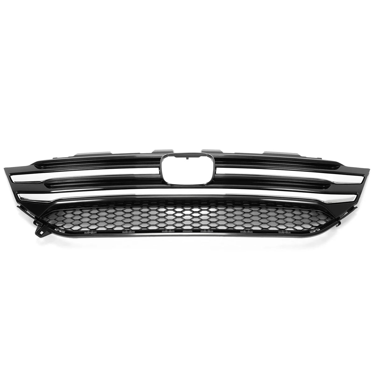 Chrome Trim Front Bumper Grille for Honda Pilot 2016 to 2018