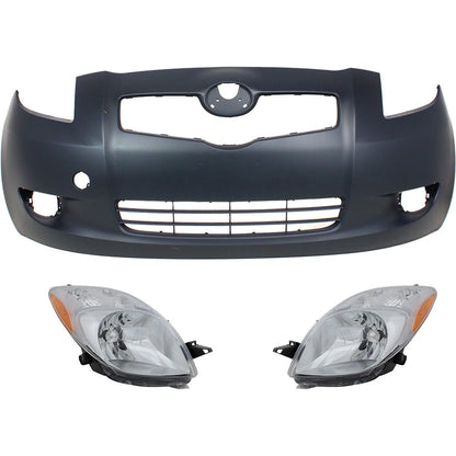 Headlight Set for Toyota Yaris (2007–2008) - Left & Right