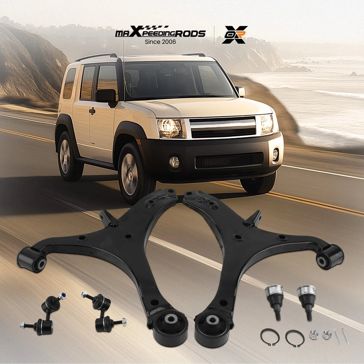 Front Lower Control Arms with Ball Joint for Honda Element (2003–2011)