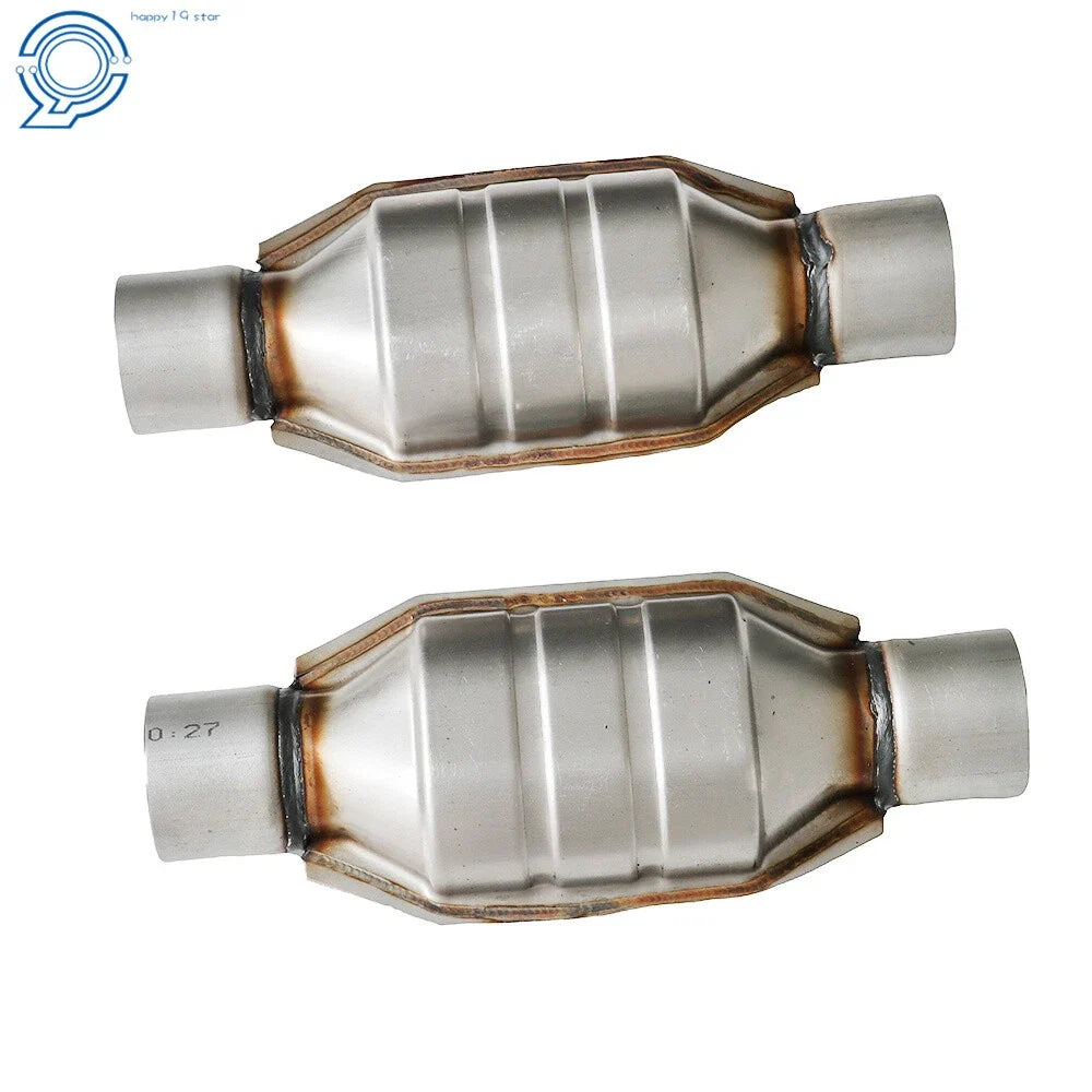 Set of 2 Universal 2.5" Catalytic Converters for Chevy Silverado 1500 GMC