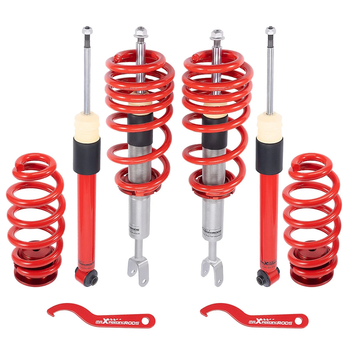 Set of 4 Coilover Shocks for Audi A4 B6 B7 (2001–2008) 2WD/Quattro