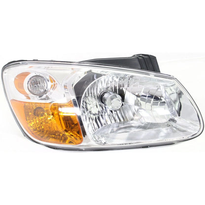 Headlight Set 2Pc for Kia Spectra (2007–2009) Left Right With Bulb