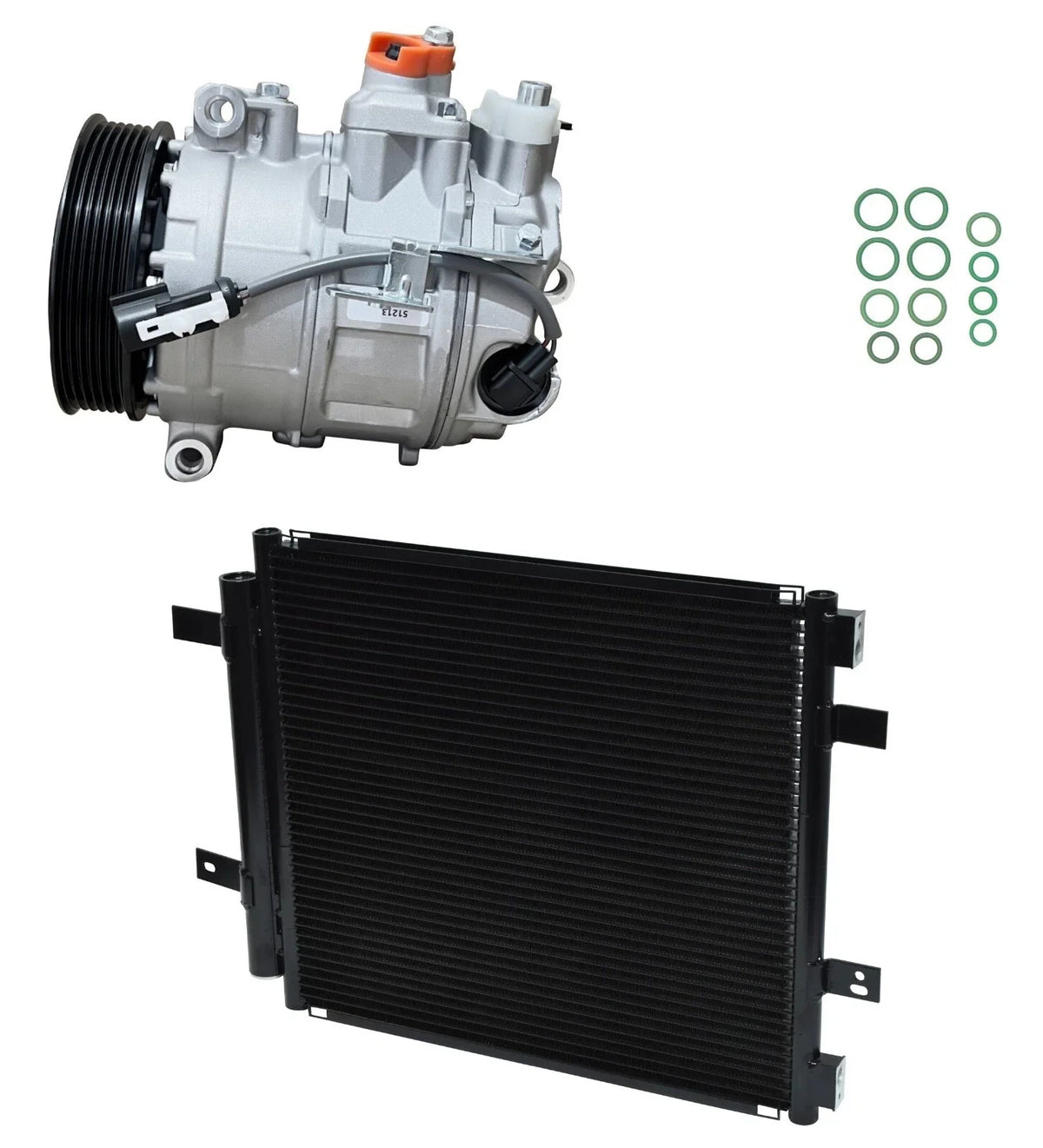 AC Compressor Kit With Condenser for Jaguar Vanden Plas 4.2L (2006–2006)