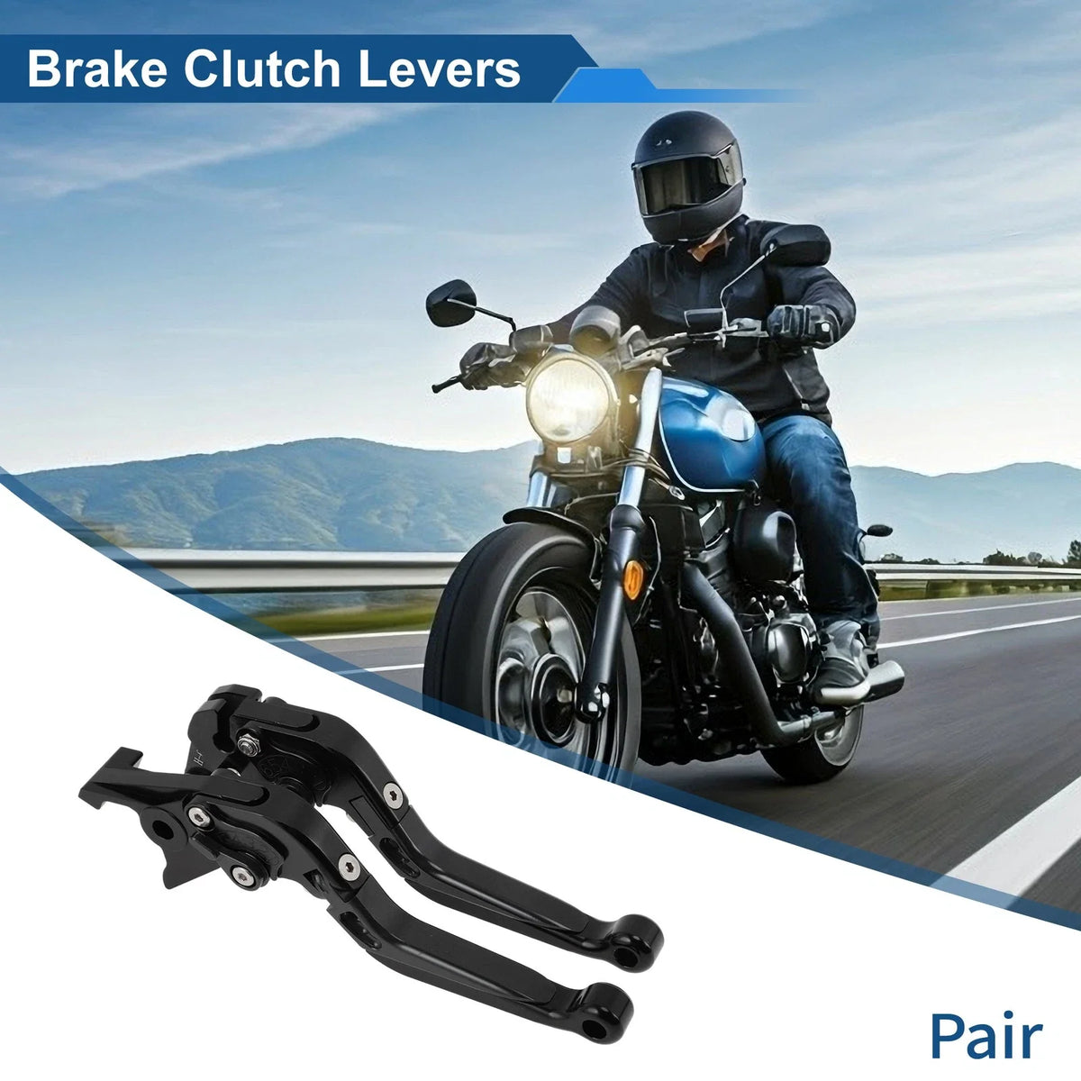 Adjustable Brake Clutch Levers for Honda CBR650R (2019–2023) - Black Titanium 1Pair