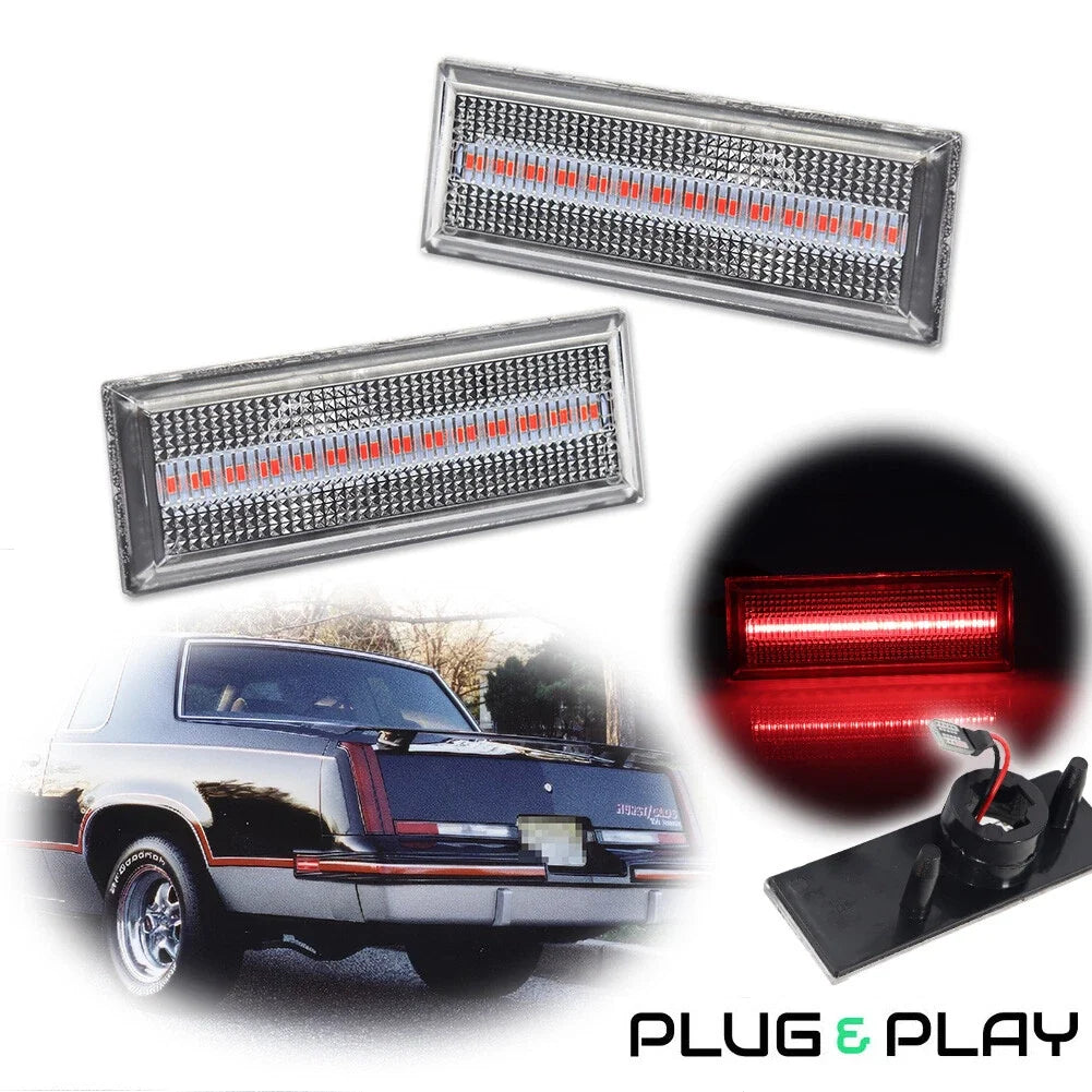 Red LED Side Marker Lights for Cutlass (1981–1988)